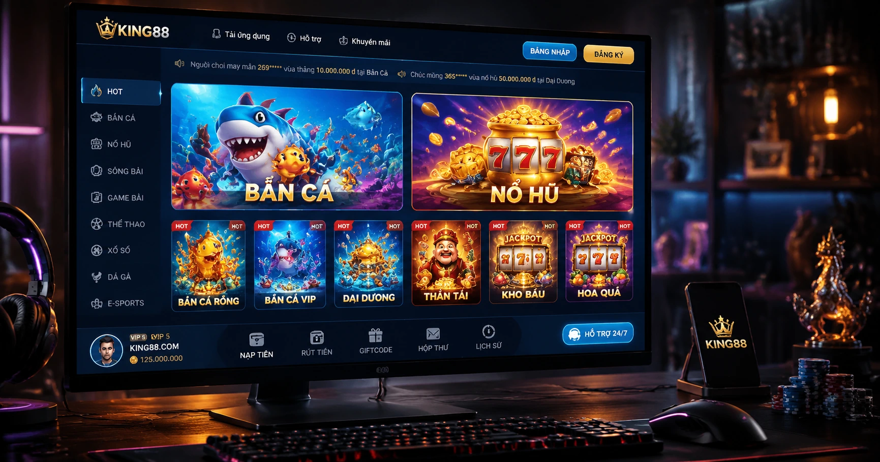 Khám Phá 100win - nhà cái uy tín nổ hũ bắn cá casino và các Dịch vụ Đẳng Cấp - image 1 Khám Phá 100win - nhà cái uy tín nổ hũ bắn cá casino và các Dịch vụ Đẳng Cấp - image 1