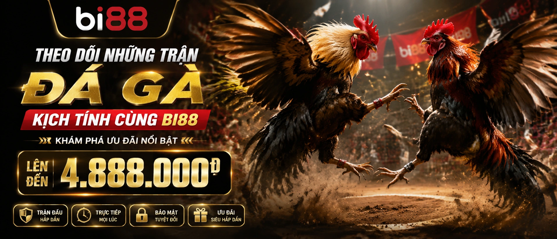 Đá Gà bi88 giao diện live với lối vào phòng rõ ràng