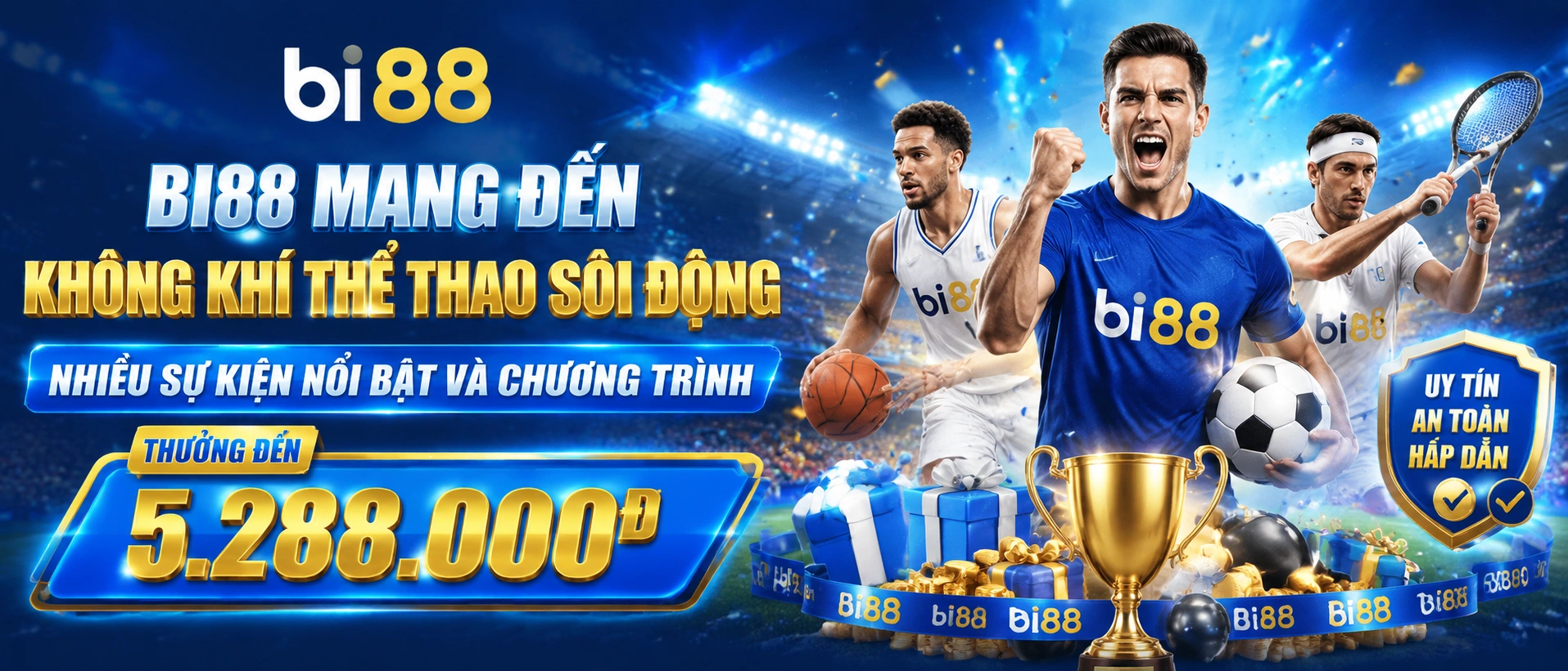 Không gian Thể Thao BI88 với nhịp trận và danh mục thể thao nổi bật